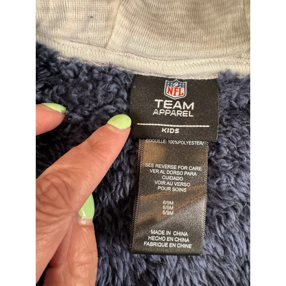 Outerstuff New England Patriots Baby 6-9M Game Nap Teddy Sherpa Fleece Bunting